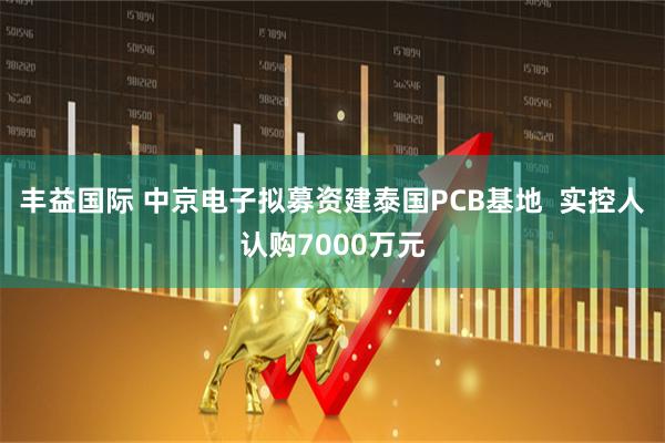 丰益国际 中京电子拟募资建泰国PCB基地  实控人认购7000万元